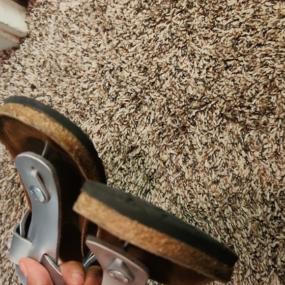 Birkenstock Papillio silver platform sandals 32 - Picture 8 of 9